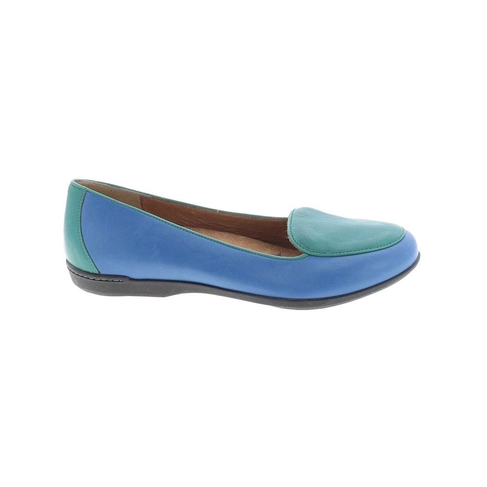 Dansko Women's 8.5/9 39EU Nastacia Nappa Leather Slip On Loafer Shoes Blue Green - Picture 2 of 7